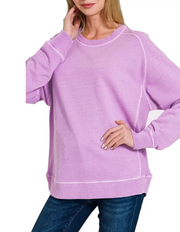 French Terry Pullover (Lavender)