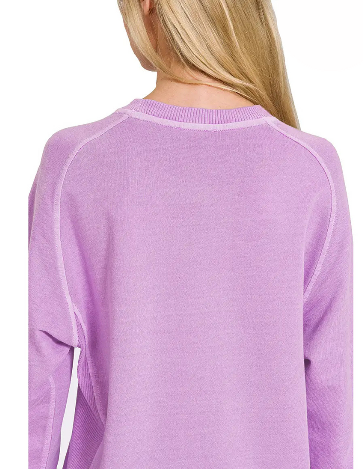 French Terry Pullover (Lavender)