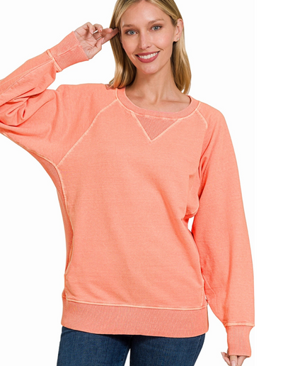 French Terry Sweatshirt (Lt Orange)