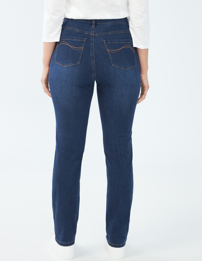 P Suzanne Str Leg #8473250 (Med Blue) Hi Rise FDJ Jeans