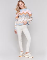 Chevron Sweater #C2721-974A - Charlie B