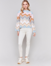 Chevron Sweater #C2721-974A - Charlie B