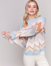 Chevron Sweater #C2721-974A - Charlie B