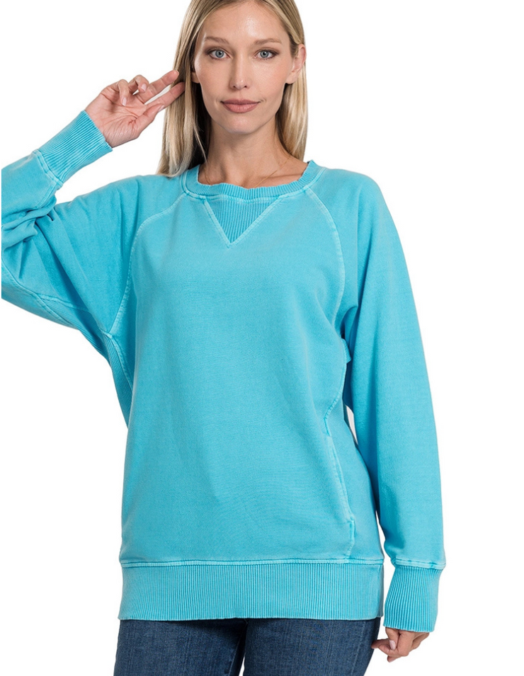 French Terry Sweatshirt (Ice Blue)